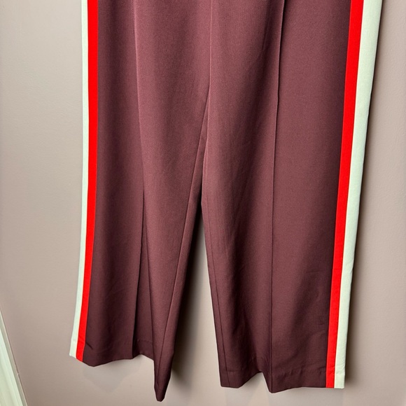 Milly Hayden High Waist Side Stripe Pintuck Pants 2 - Picture 4 of 9